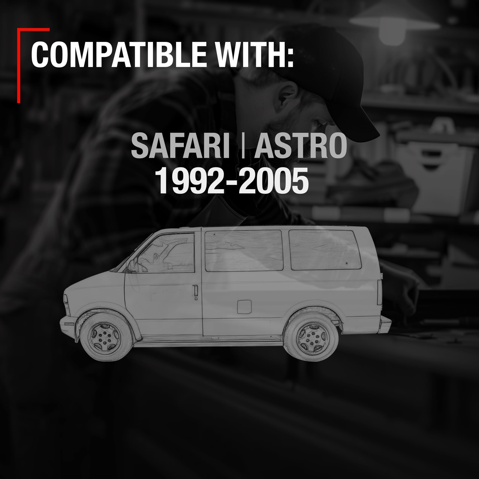 Exterior Door Handle, Driver Side for Chevrolet Astro, GMC Safari - Driver Fr...