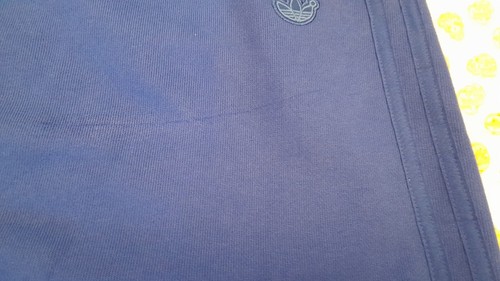 Pantaloni tuta Adidas versione blu gamba larga fondo donna taglia 14uk rari nuovi - Foto 5 di 9