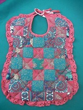 Handmade Baby/Toddler Quilted Reversible Christmas/Holiday Bib