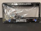 New England Patriots Metal Chrome Auto Tag License Plate Frame W/ Hardware 2 PC