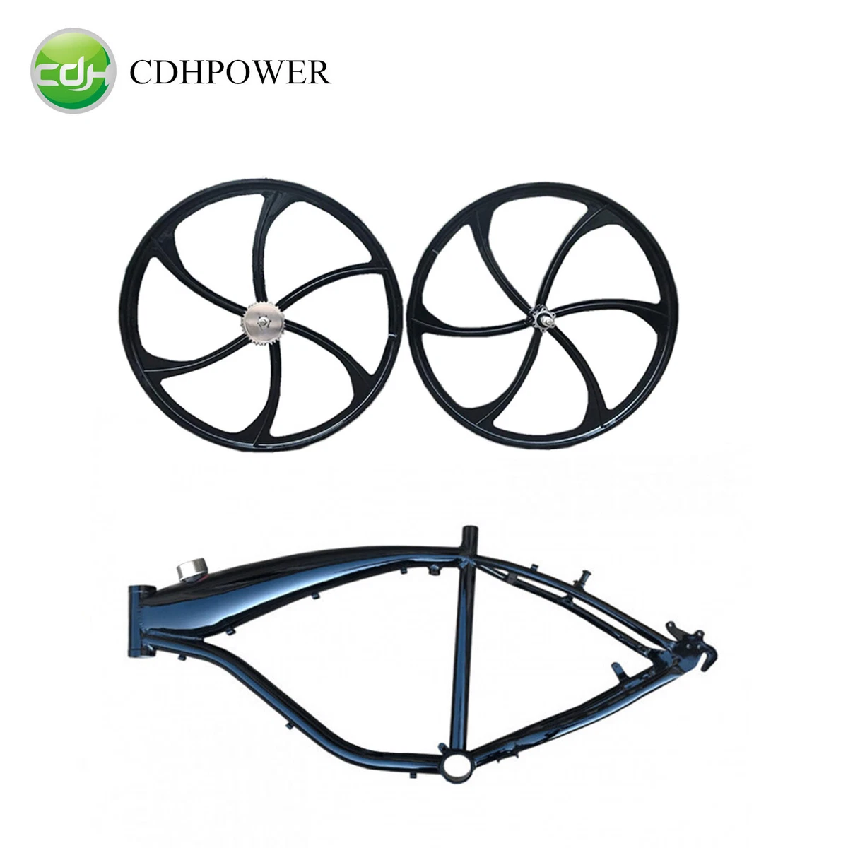 CDHPOWER 2.4L Gas Bike Frame Black and 26