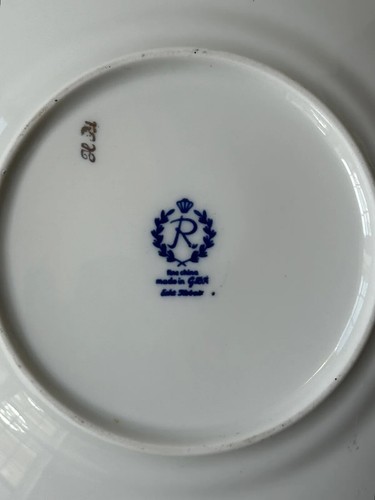 Vintage Reichenbach Echt Kobalt Germany Kobaltblau & Gold Brot-/Dessertteller -C65 - Bild 4 von 4