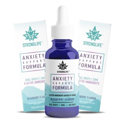 StrongLife Anxiety Oil | Stress & Anxiety Relief | 8 Active Ingredients - 30 ml