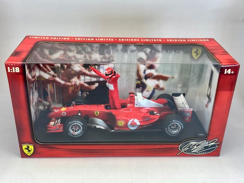 1:18 Hot Wheels Ferrari F2004 Michael Schumacher World Champion B6219 Never Open - Picture 2 of 14
