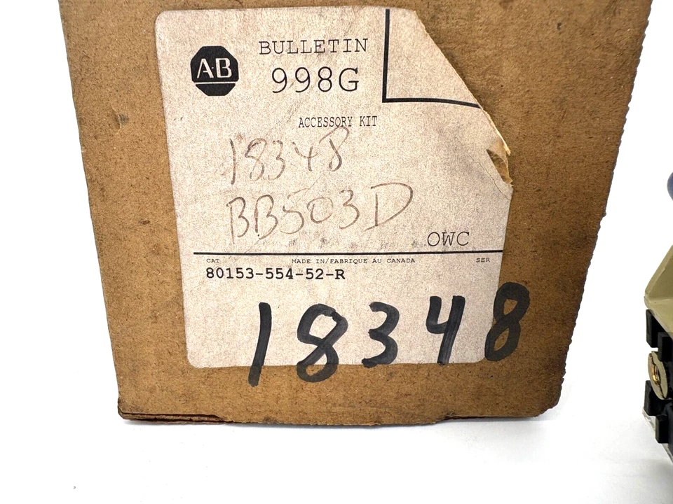 Nuevo kit de accesorios de contacto auxiliar Allen Bradley 80153-554-52-R 400A 3NC/2NO Foto 2 de 4