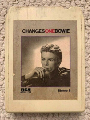 DAVID BOWIE CHANGES ONE BOWIE VINTAGE 8 TRACK TAPE      AWESOME+NICE CONDITION