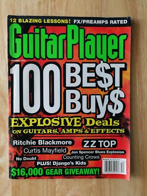 Guitar Player Magazine December 1990 ZZ Top - No Doubt - Counting Crows
