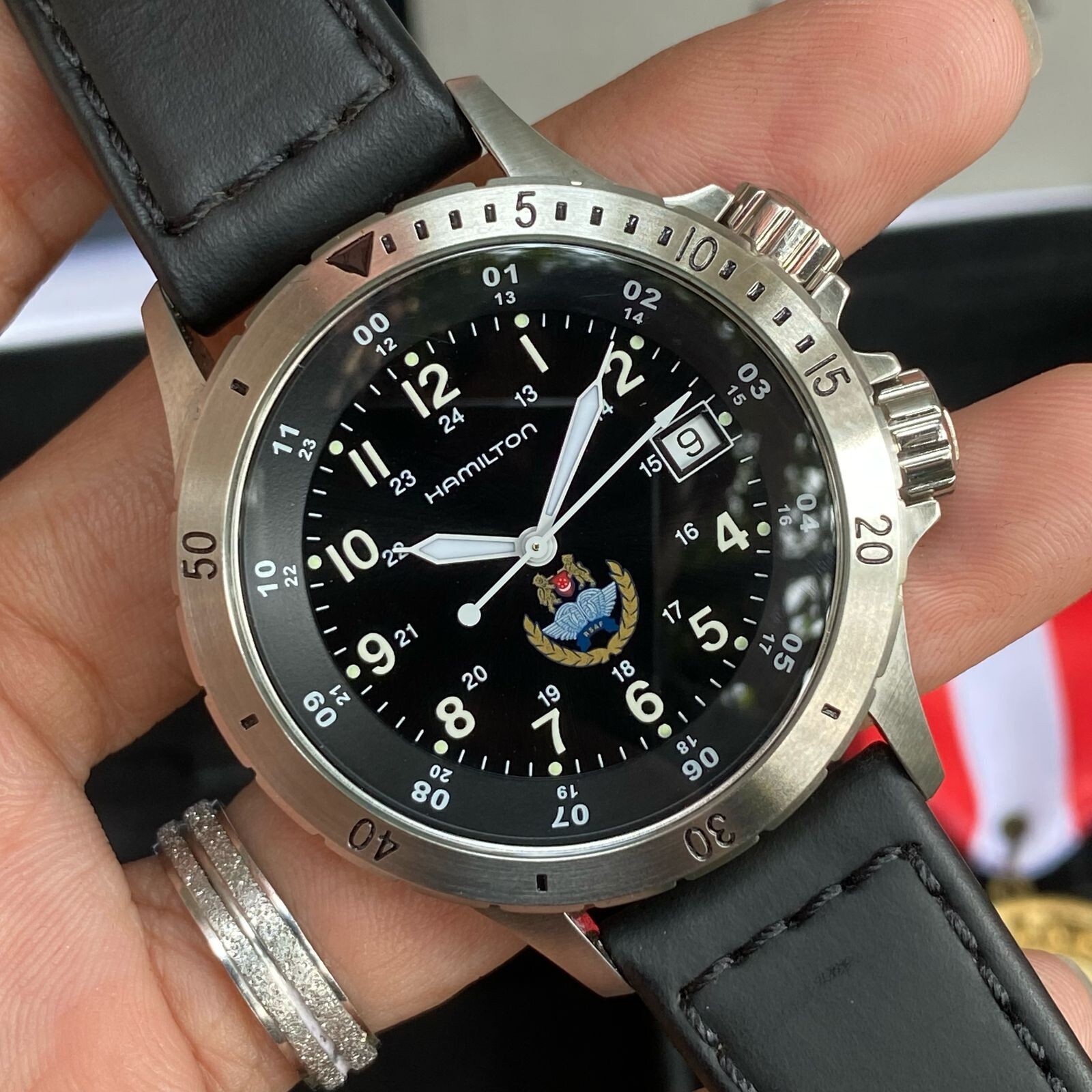 Rare Swiss Made Hamilton SAF Military Watch Fullset H744511