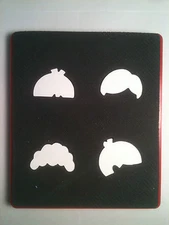 Sizzix Large Red Original Die Cutter ~ DOLL BOY HAIR #1 ~ Dress Up Clothes Set