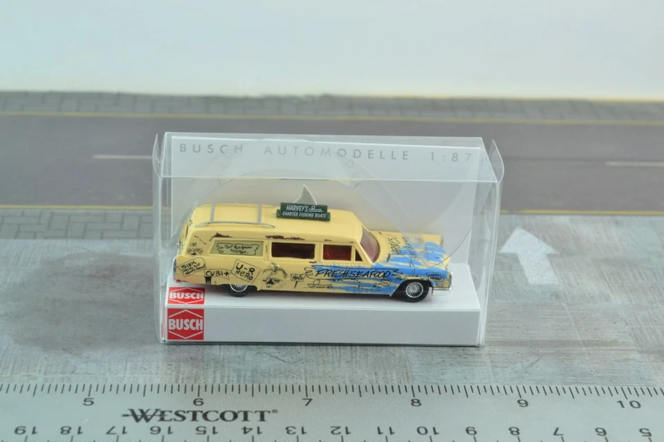 Busch 42909 Cadillac 66 Station Wagon Charter Fishing Boat 1:87 Scale HO - Изображение 2 из 3