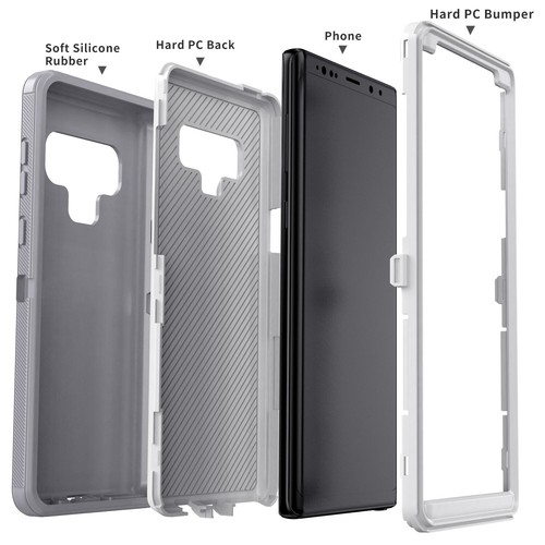 For Samsung Galaxy Note 9 Heavy Duty Rubber Case Hybrid Protective Phone Cover - Picture 26 of 54