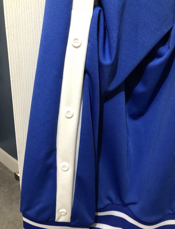 Men's Sweat Suit Full Zipper Blue Track Jacket Top Size XL eBay