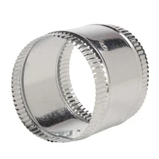 Master Flow Duct Connector 9in Flexible HVAC Sheet Metal Splice Collar Crimped