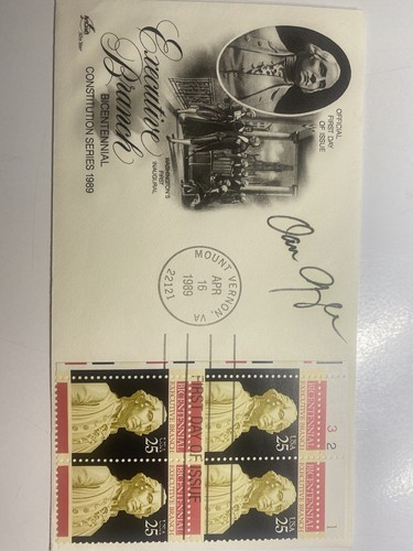 Collection FMR-Vice-Président Dan Quayle signée FDC (Ron Hoskins) excellent état - Photo 2/5