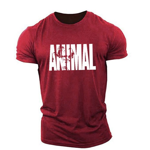 Mens Muscle Gym T-Shirts Short Sleeve Workout Athletic Bodybuilding Cotton Tee - Picture 9 of 20
