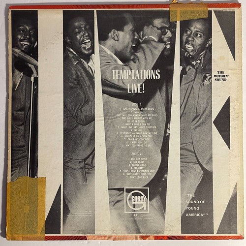 Temptations – Temptations Live! Vinyl, LP 1967 Gordy – 921 - Picture 2 of 4