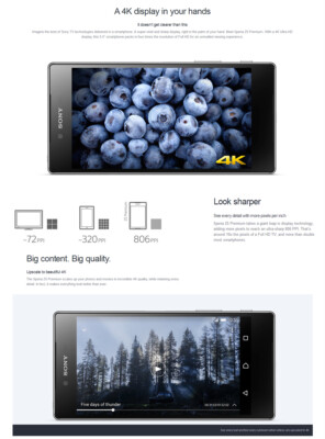 Original Unlocked Sony Xperia Z5 Premium E6853 4G LTE Single