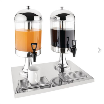 Gastro Saftspender 2 x 6,5 Liter   Olympia Doppelbehälter