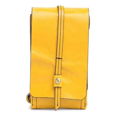 nwt HOBO INTERNATIONAL Token Leather Smartphone wallet with strap in Sunflower