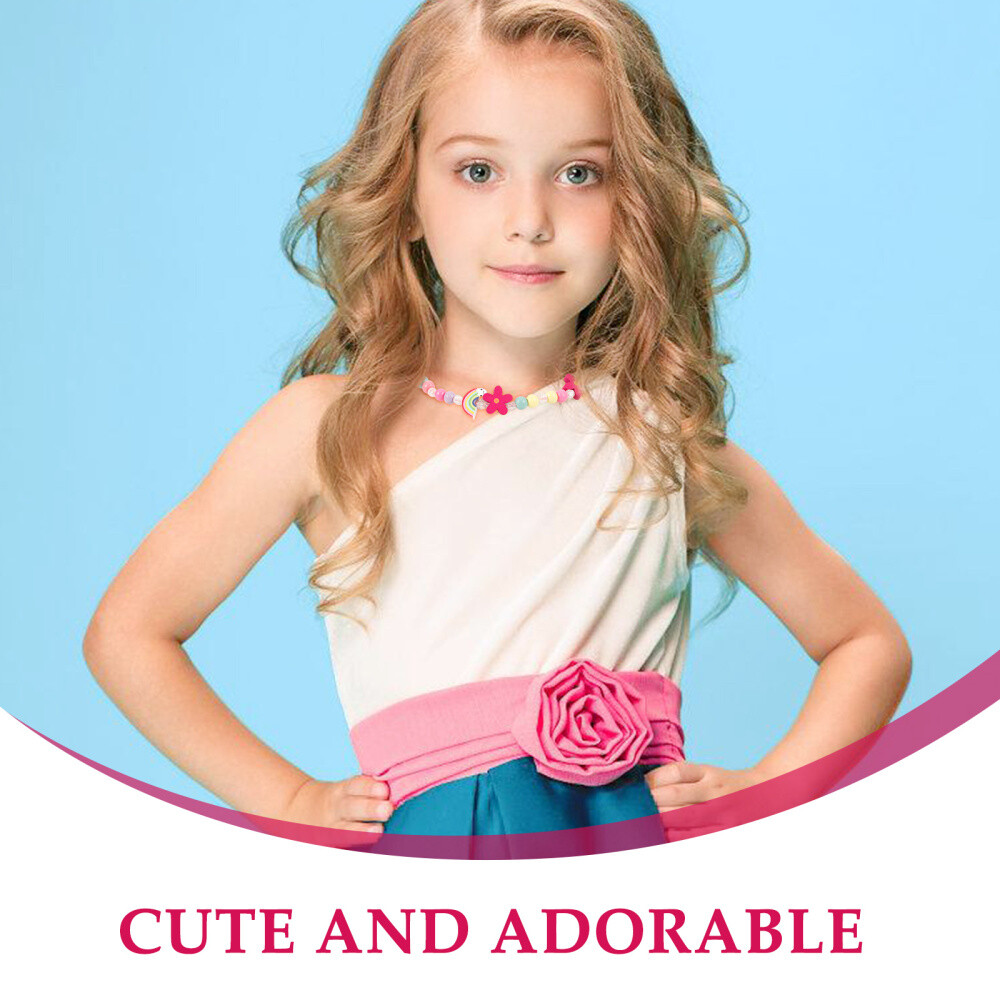 1 Set Girl Dress Up Jewelry Girls Bracelet Necklace Jewelry Kids