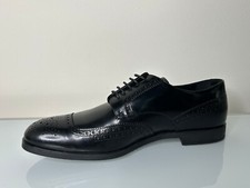 PRADA Men's Black Leather Lace Up Oxford Dress Shoe 9 UK / 10 US EE