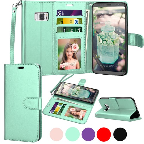 For Samsung Galaxy S9/S7/S8/S10 Plus Leather Wallet Case Flip Phone Cases Cover