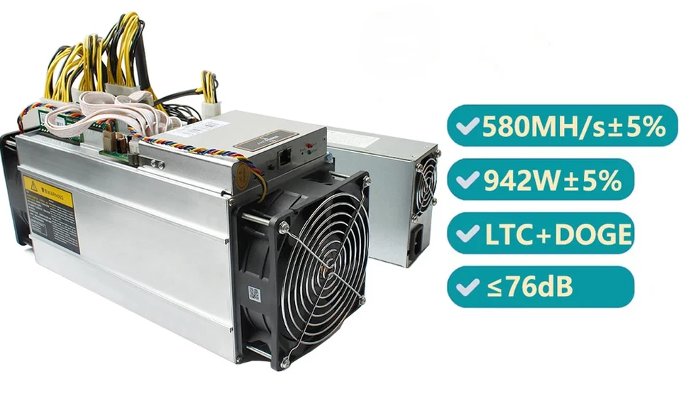 Used Antminer L3++ 580Mh/s 942W Bitmain Mining Machine Litecoin Dogecoin - Image 3 of 4