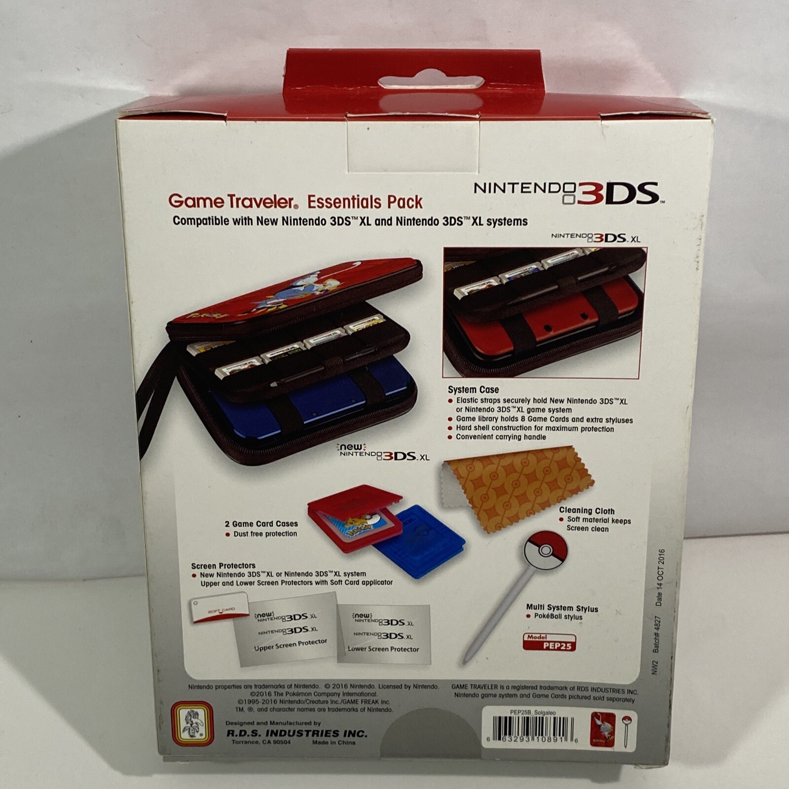 Nintendo 3DS Pokemon Pikachu Game Traveler Essentials Pack by RDS