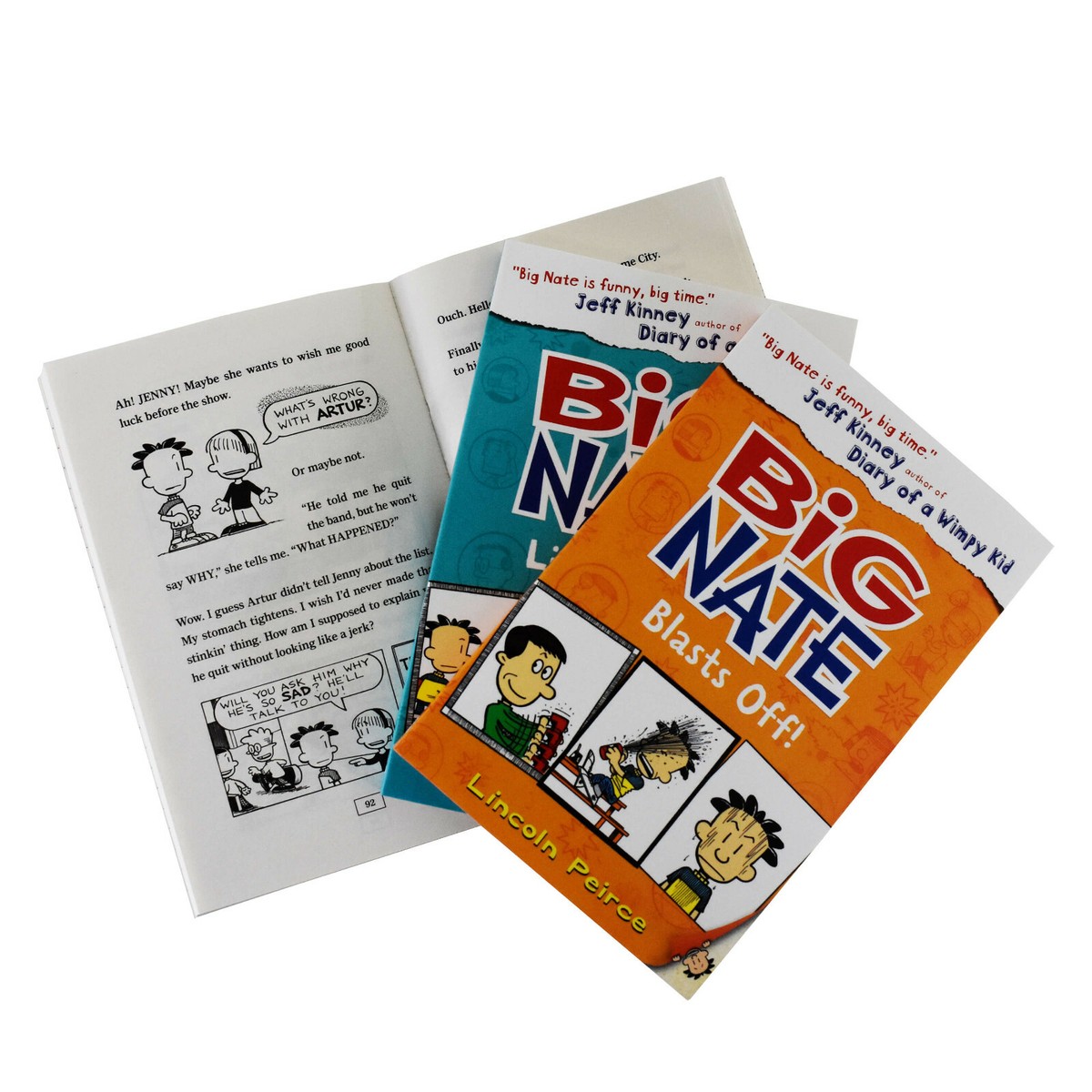Big Nate Series Children Collection 8 Books- Lincoln Peirce- Ages 9-14-Paperback Big Nate Series Children Collection 8 Books- Lincoln Peirce- Ages 9-14-Paperback