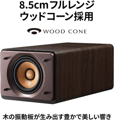 JVC Compact Audio System WOOD CONE EX-S55-T USB CD Player 