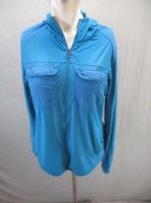 Columbia OMNI-WICK Size M Womens Blue Full Zip Front Pocket Athletic Jacket 817
