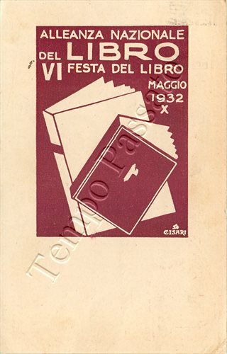 Festa del libro - Milano, 1932 / illustratore Cisari - Foto 1 di 2