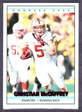 2022 Panini Chronicles Donruss Draft Picks Christian McCaffrey Stanford Pink #4
