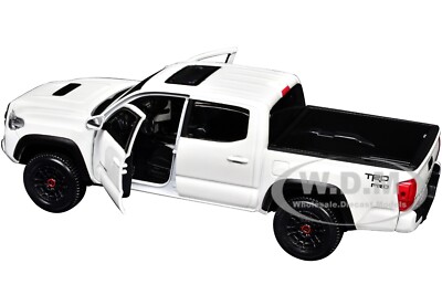2023 TOYOTA TACOMA TRD PRO PICKUP WHITE 1/27 DIECAST MODEL CAR BY
