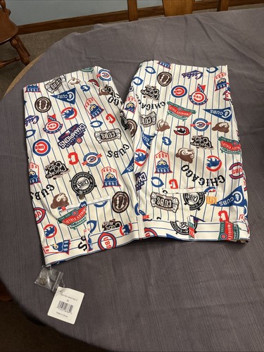 Chicago Cubs Shorts Loudmouth Golf Shorts Baseball MLB Blue White Men's 36 - Picture 2 of 2