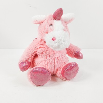 Rosa Einhorn mikrowellengeeignet warm Schlafenszeit Plüschtier Stofftier Sainsburys