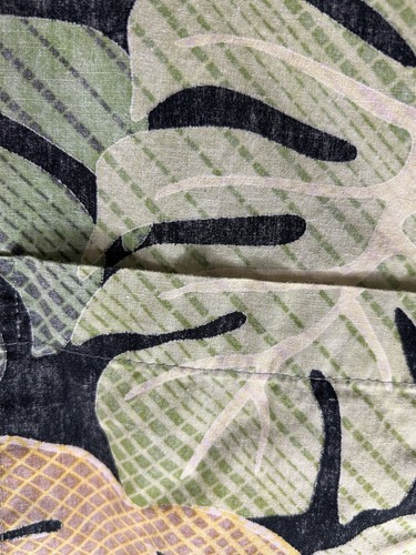 2XL Vintage Hawaiian Shirt Green Tribal Floral Cooke St Cotton Made HI Summer - Picture 6 of 10