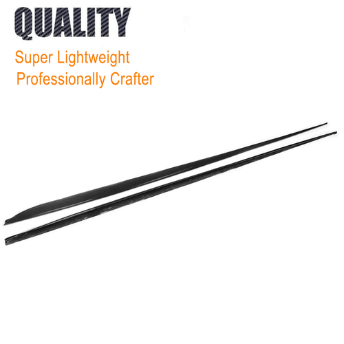 Fit For Jaguar XE Sedan 2015-2017 REAL CARBON Side Skirts Extension Lip Spoiler - Picture 8 of 12