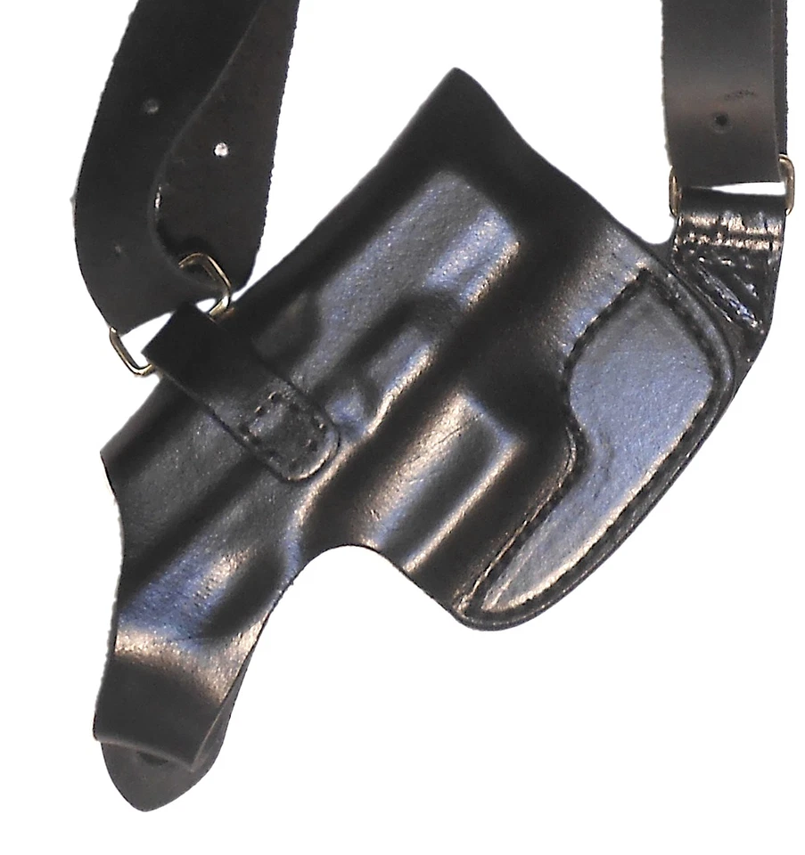 Leather Shoulder Gun Holster LH RH For Springfield Compact w/ Laserguard - Image 3 of 4