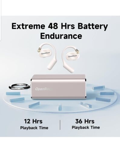 Open-Ear Kopfhörer, Bluetooth 5.3, verbesserte Silikon Ohrbügel, 48 Stunden Spielzeit - Bild 4 von 9