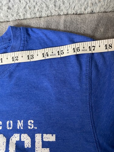 Colosseum Air Force TShirt Mens L Blue Graphic Flag White Text Fightin Falcons - Picture 3 of 8