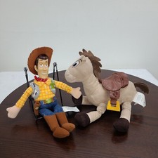 Disney Store Toy Story Woody Doll Bullseye Horse Plush Toy
