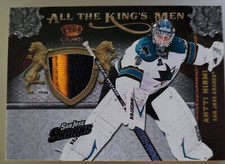 ANTTI NIEMI 2011-12 CROWN ROYALE ALL THE KINGS MEN MATERIALS 3 COLOR PATCH 26/50