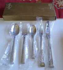 LENOX flatware Continental 25 Pcs  Stainless steel place settings spoons forks 