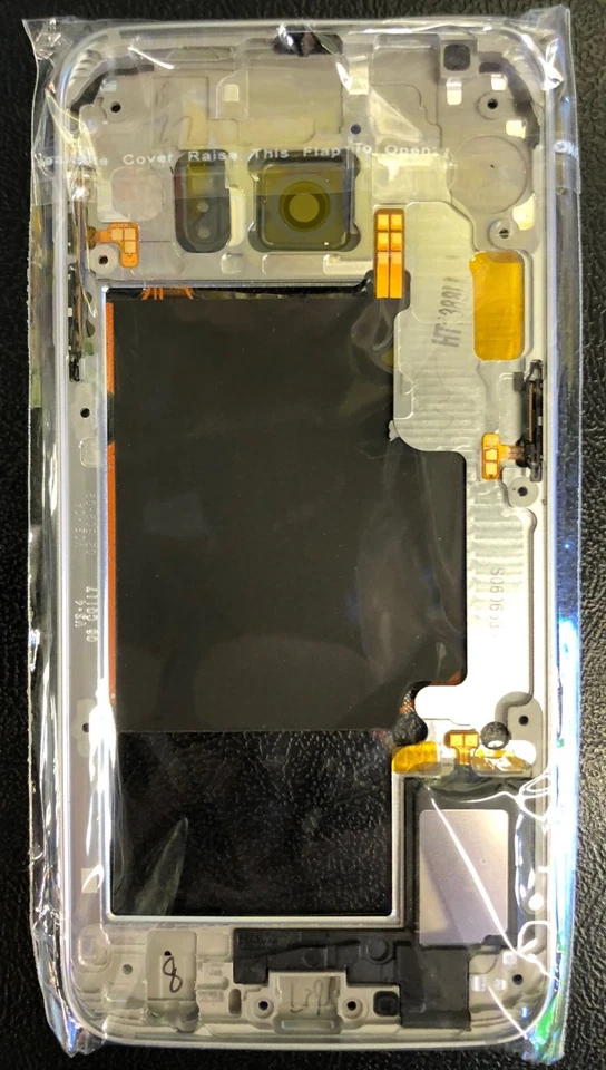 Bisel de marco medio de metal de repuesto para lente de cámara Samsung Galaxy S6 EDGE ¡y más! Foto 3 de 4