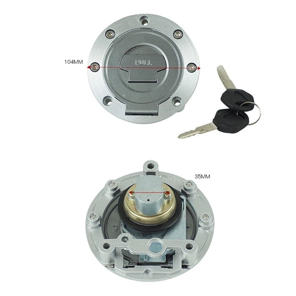 Interruptor de encendido tapa de gas juego de llaves de bloqueo de asiento para Yamaha MT03 06-12 YZF R1 R6 Foto 2 de 4