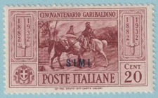 ITALY - AEGEAN ISLANDS - SIMI 18  MINT NEVER  HINGED OG ** VERY FINE! - LXQ