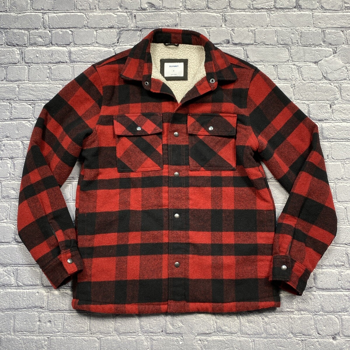 Plaid Old Navy Mens Wool Coat Old Navy Men's Buffalo Plaid Wool