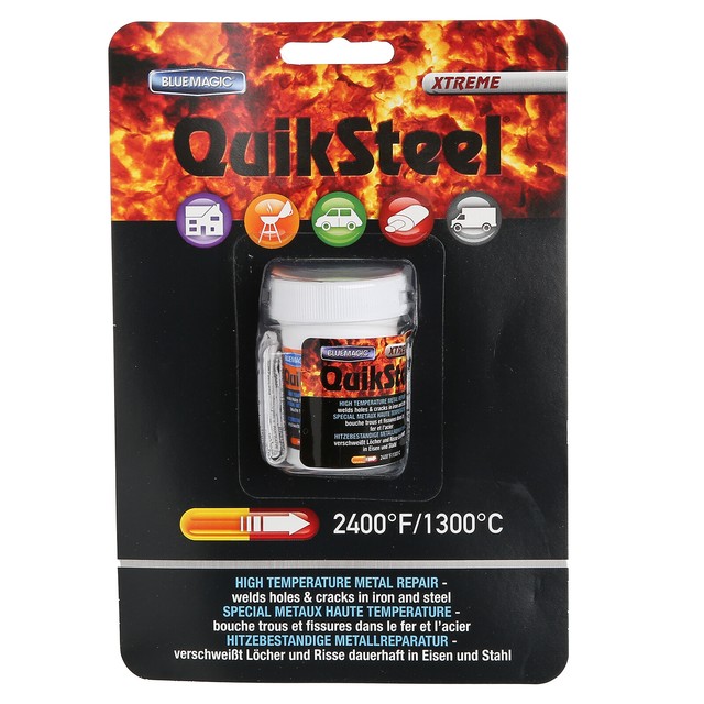 Blue Magic 18003 Quiksteel Extreme Temperature Steel Epoxy Putty 3oz Exhaust for sale online eBay