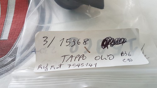 15968 (7545141) TAPPO INTRODUZ.OLIO NUOVO MARCA VEMA SU VETTURE FIAT/LANCIA BZ - Foto 2 di 9
